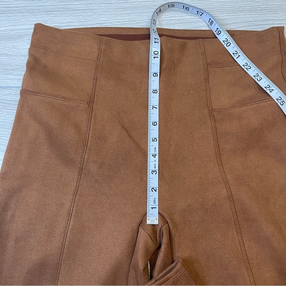 Spanx Faux Suede Leggings in Rich Caramel Tummy Control Women’s Size XL - Picture 12 of 14